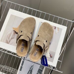 Birkenstock Boston Suede Taupe
